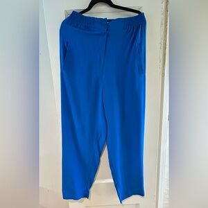JHarper Cobalt Blue Silk Pants